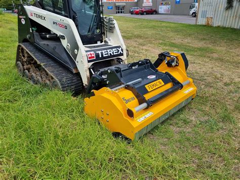 skid steer flail mower videos|hydraulic mower for skid steer.